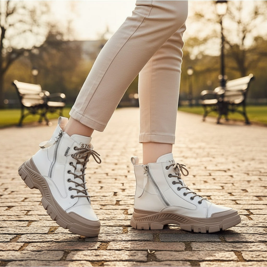 Doria – Women’s Shoes | High Orthopedic Design with Side Zipper 2